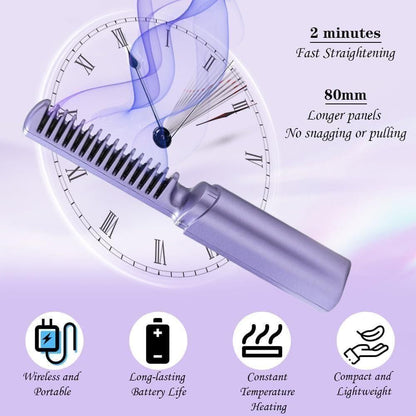 Meneflix Portable Mini Hair-Straightener Comb