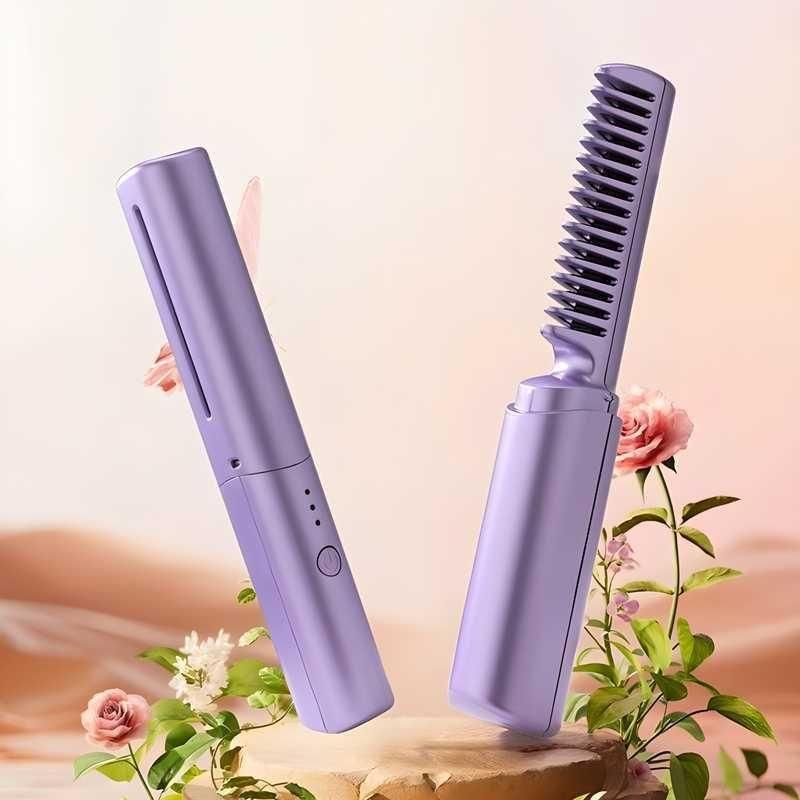 Meneflix Portable Mini Hair-Straightener Comb